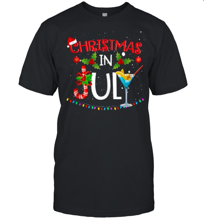Christmas In July Summer Beach Vacation  Classic Men's T-shirt
