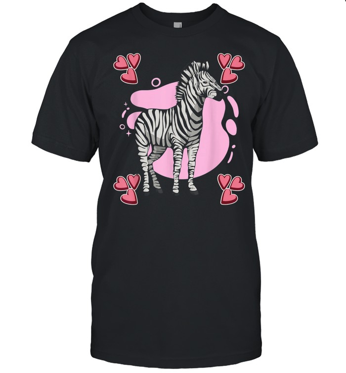 Zebra Heart Design Safari Zoo Stuff Zebras shirt Classic Men's T-shirt