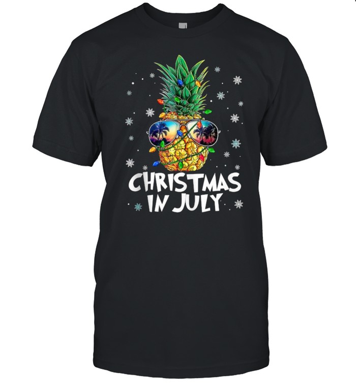 Christmas In July Pineapple Wear Summer Glasses T- Classic Men's T-shirt