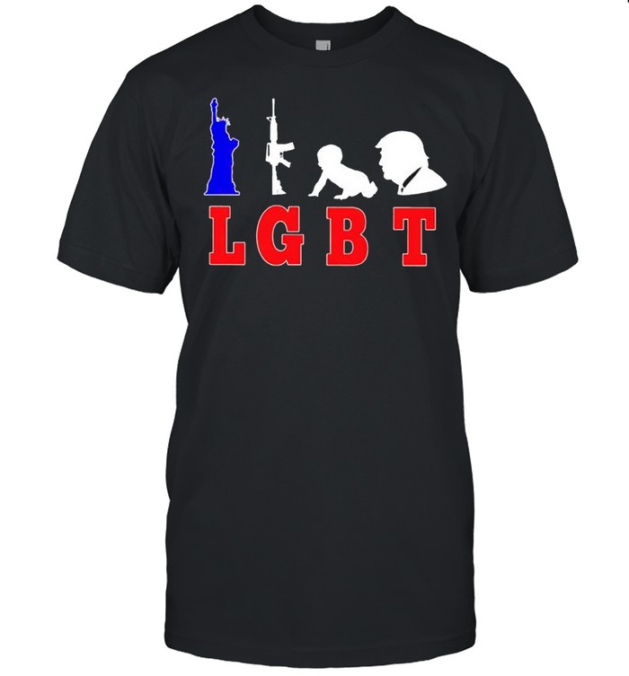LGBT Liberty gun baby and Trump shirt