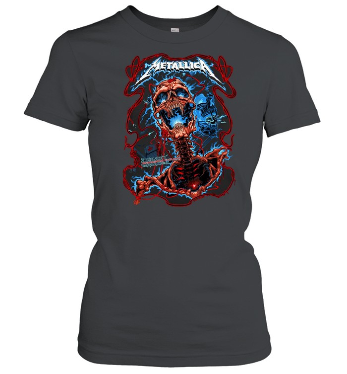 Love Metallica’s Cool Skull Lightning Blue T-shirt Classic Women's T-shirt