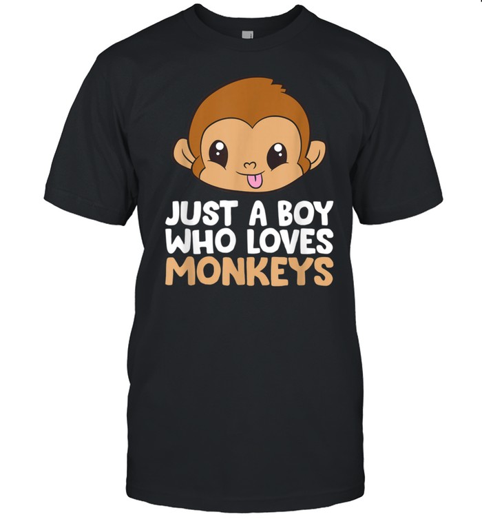 Just a Boy Who Loves Monkeys shirt Classic Men's T-shirt