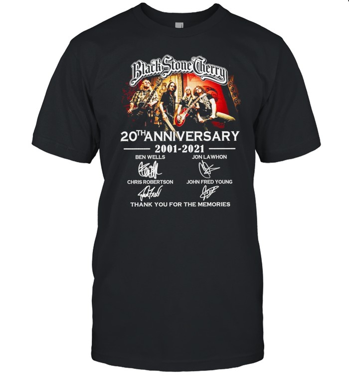Black stone cherry 20th anniversary 2001 2021 thank you for the memories shirt Classic Men's T-shirt