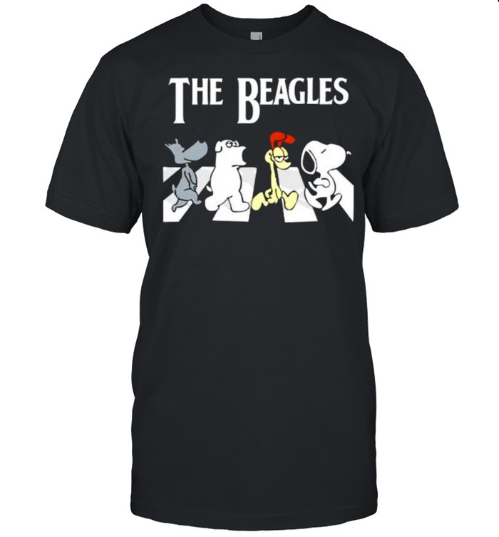 Disney Dog The Beatles Abbey Road shirt