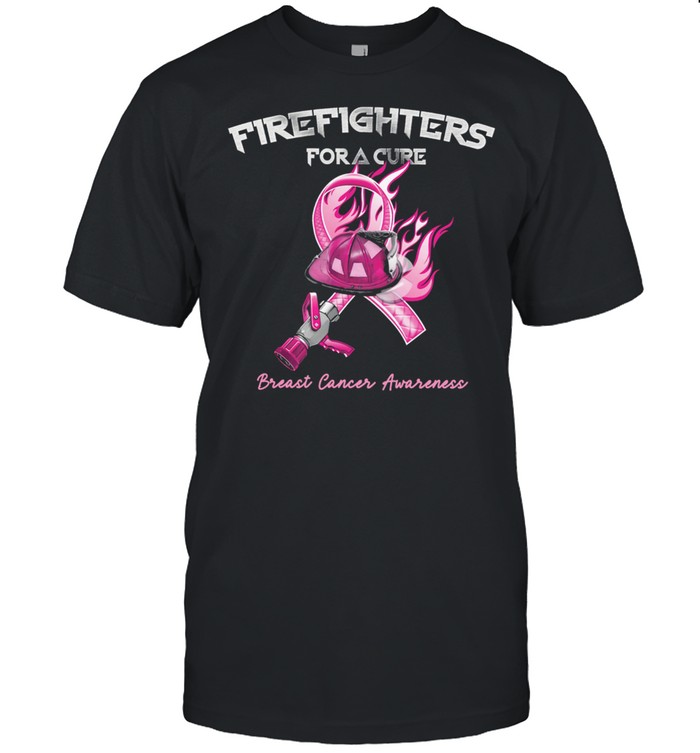 Firefighters for a cure Breast Cancer Awareness shirt Classic Men's T-shirt