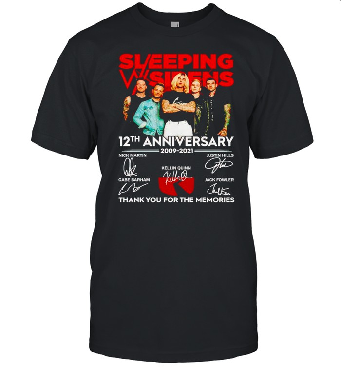 Sleeping Wisdens 12th Anniversary 2009 2021 thank you for the memories shirt