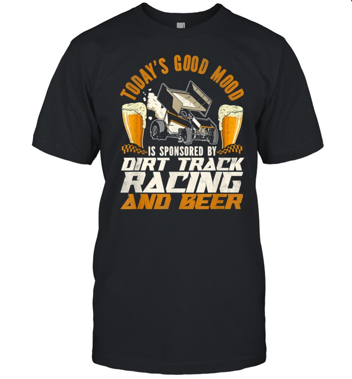 Dirt Track Racing Race Sprint Car Vintage Beer shirt