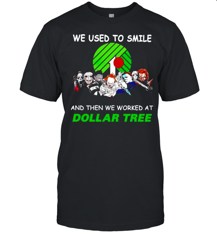 Horror Halloween we used to smile and the we worked at Dollar Tree shirt Classic Men's T-shirt