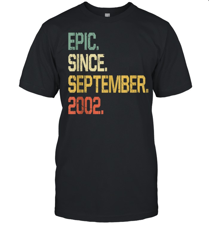 19 Years old  Vintage Epic Since September 2002 shirt Classic Men's T-shirt