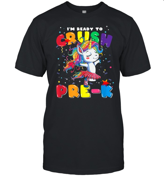 Crush Kindergarten Student Back To School Unicorn shirt Classic Men's T-shirt