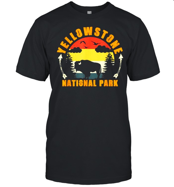 Yellowstone National Park US Bison Buffalo Vintage T-Shirt