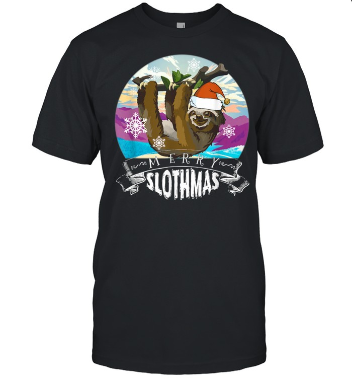 Merry Slothmas Christmas Pajama for Sloths shirt Classic Men's T-shirt