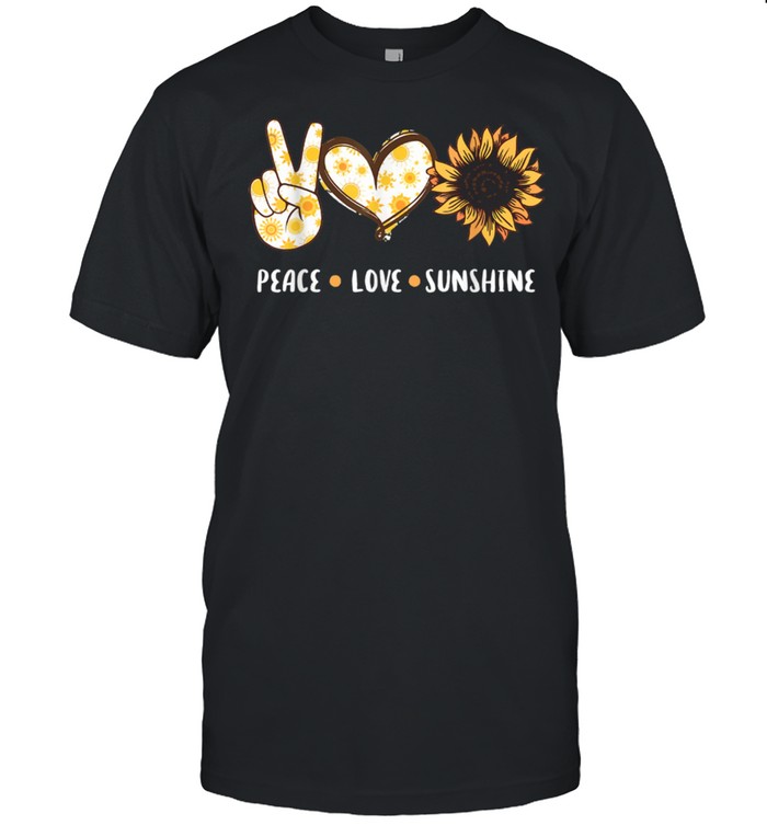 Peace Love Sunshine Shirt, Sunflower Outfit shirt