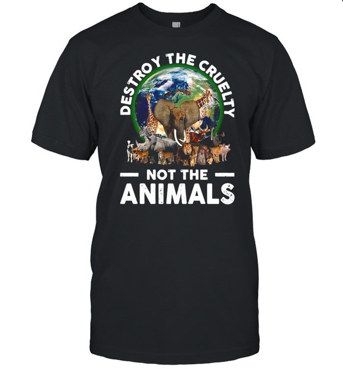 Destroy The Cruelty Not The Animals T-shirt Classic Men's T-shirt