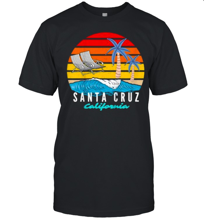 Santa Cruz California Beach Vintage T- Classic Men's T-shirt