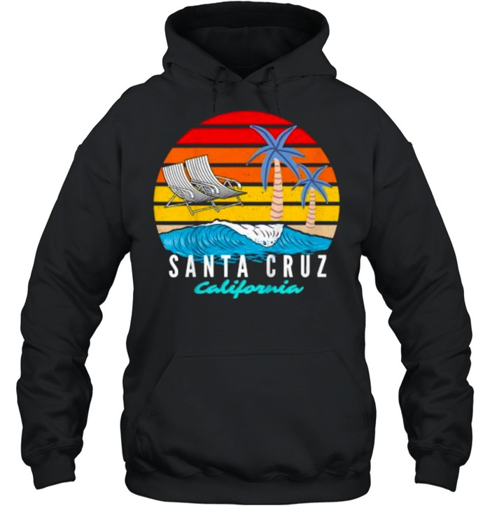 Santa Cruz California Beach Vintage T- Unisex Hoodie