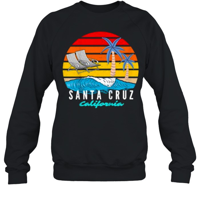 Santa Cruz California Beach Vintage T- Unisex Sweatshirt