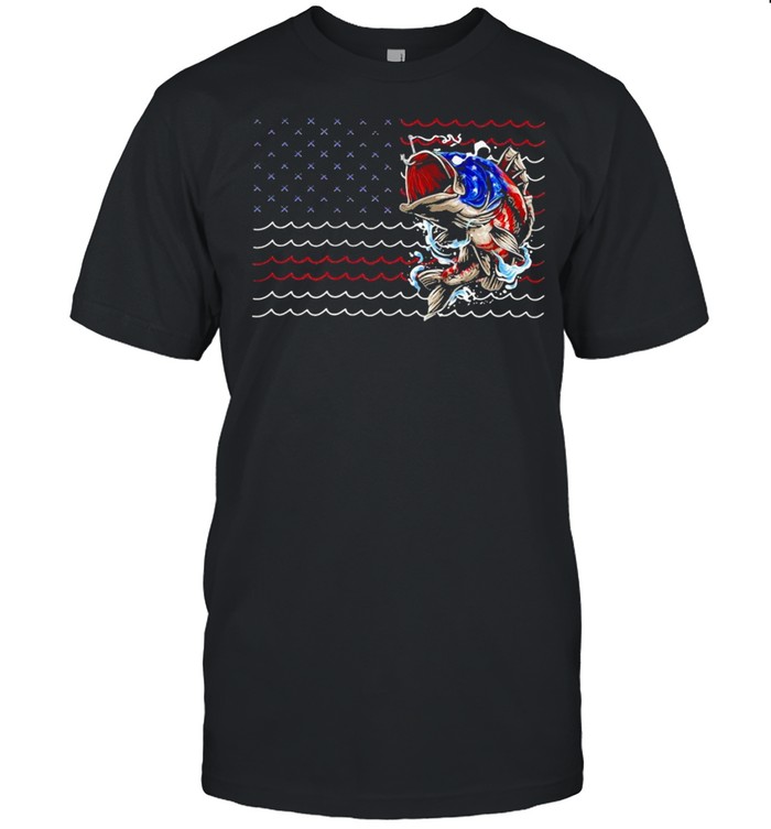 Fishing 4th Of July Collection life american flag shirt Classic Men's T-shirt
