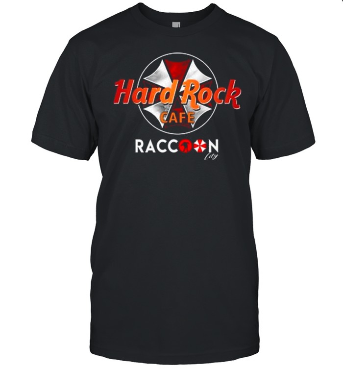 Hard Rock Cafe Rock Raccoon City shirt