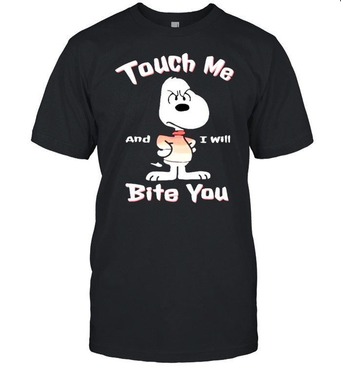 Touch Me And I will Bite You Snoopy  Classic Men's T-shirt