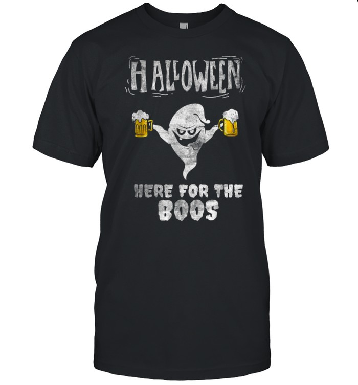 Halloween in August Partying Ghost I’m here for the BOOS T-Shirt