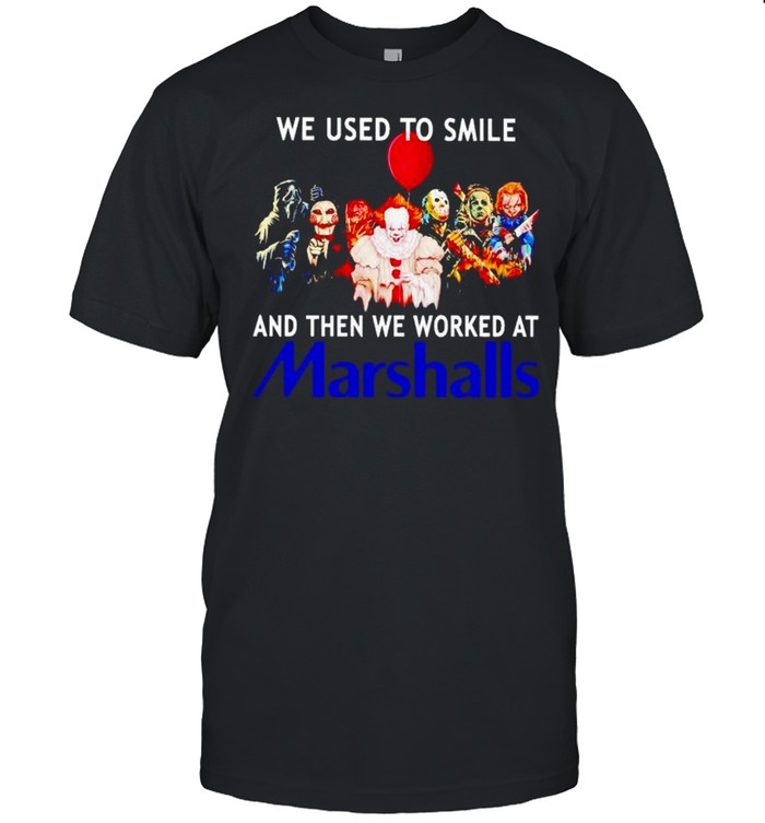 Horror Halloween we used to smile and then we worked at Marshalls shirt Classic Men's T-shirt