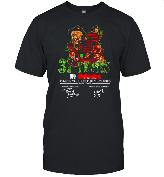 37 years of Nightmare on Elm Street thank you for the memories shirt