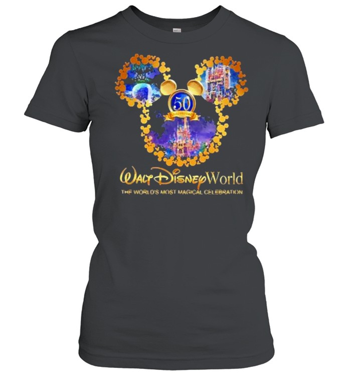 50th anniversary walt disney world the worlds most magical celebration shirt Classic Women's T-shirt