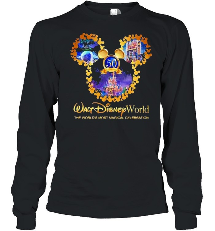 50th anniversary walt disney world the worlds most magical celebration shirt Long Sleeved T-shirt