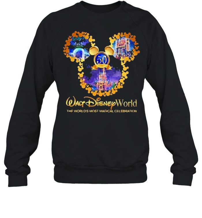 50th anniversary walt disney world the worlds most magical celebration shirt Unisex Sweatshirt