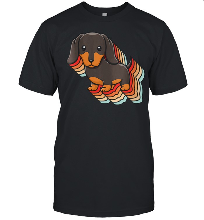 Retro Dachshund Vintage Doxie Mom Dad Wiener Dog shirt Classic Men's T-shirt