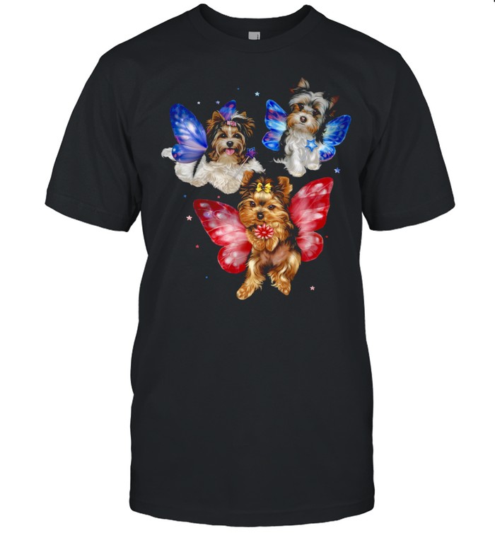 Yorkshire Terrier Fly Like A Butterfly shirt Classic Men's T-shirt