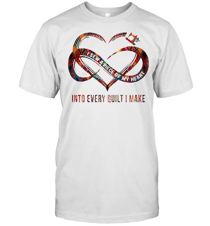 I Sew A Piece Of My Heart Into Every Quilt I Make  Classic Men's T-shirt