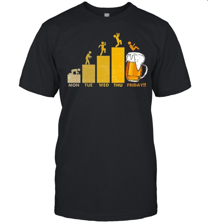 Mon Tues Wed Thu Friday Beer Drinking T-shirt Classic Men's T-shirt