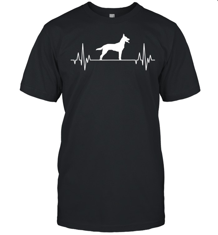 Belgian Malinois Heartbeat Dog shirt Classic Men's T-shirt