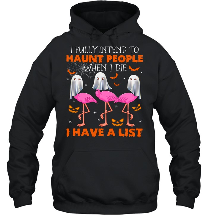 I fully intend to haunt people when i die i have a list shirt Unisex Hoodie