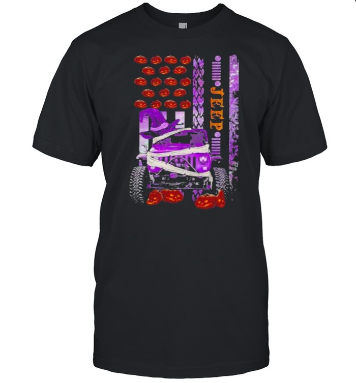 jeep Pumkin Halloween Flag  Classic Men's T-shirt