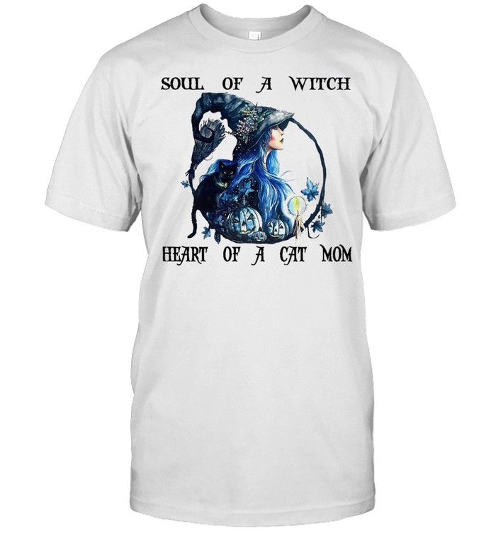 Soul of a witch heart of a cat mom shirt