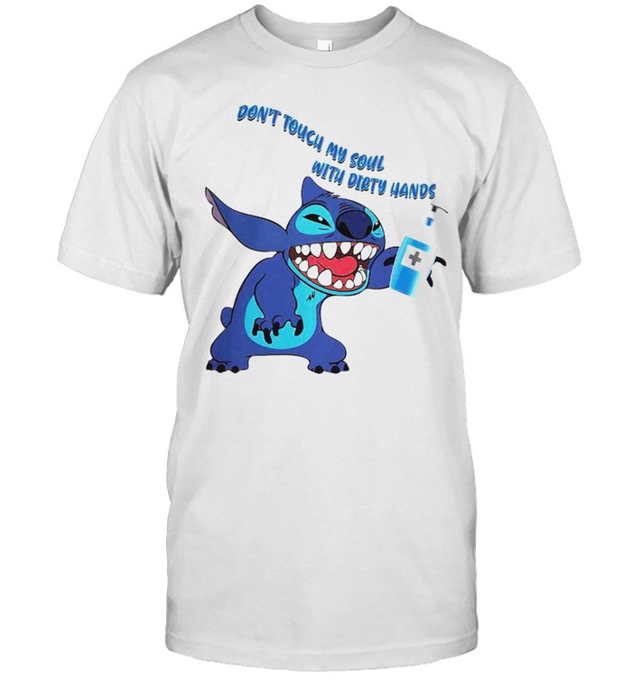 Stitch don’t touch my soul with dirty hands shirt Classic Men's T-shirt
