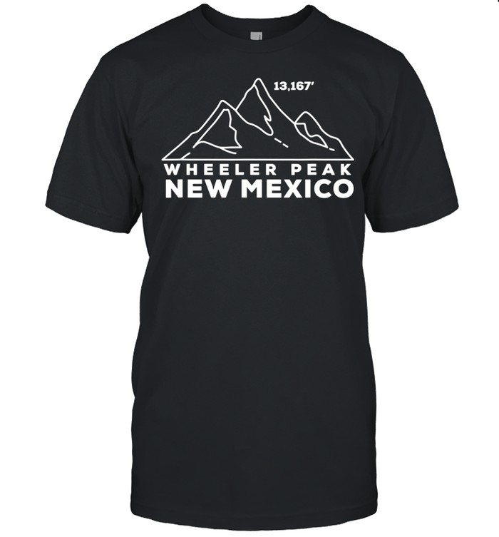 Wheeler Peak New Mexico Climbing & Hiking Summit Elevation shirt Classic Men's T-shirt