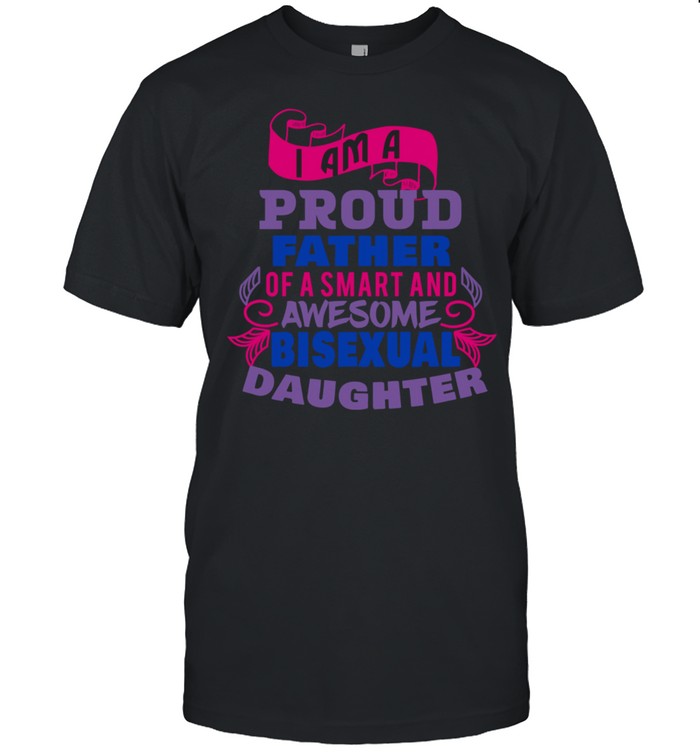 Bisexual Pride to show support for daughter from father shirt Classic Men's T-shirt