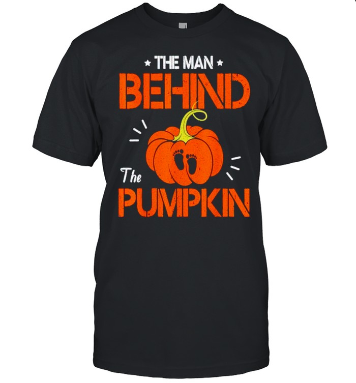 The man behind the pumpkin Halloween shirt