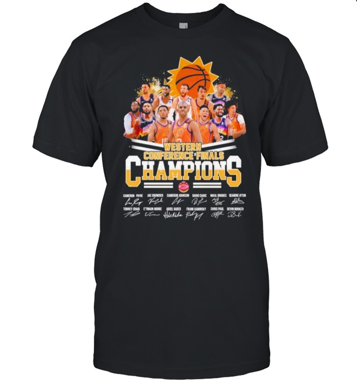Phones Suns Western Conference Finals champions signatures shirt Classic Men's T-shirt