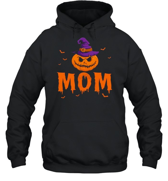 Pumpkin Witch Hat Mom Matching Family Halloween shirt Unisex Hoodie