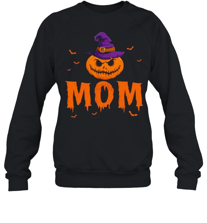Pumpkin Witch Hat Mom Matching Family Halloween shirt Unisex Sweatshirt