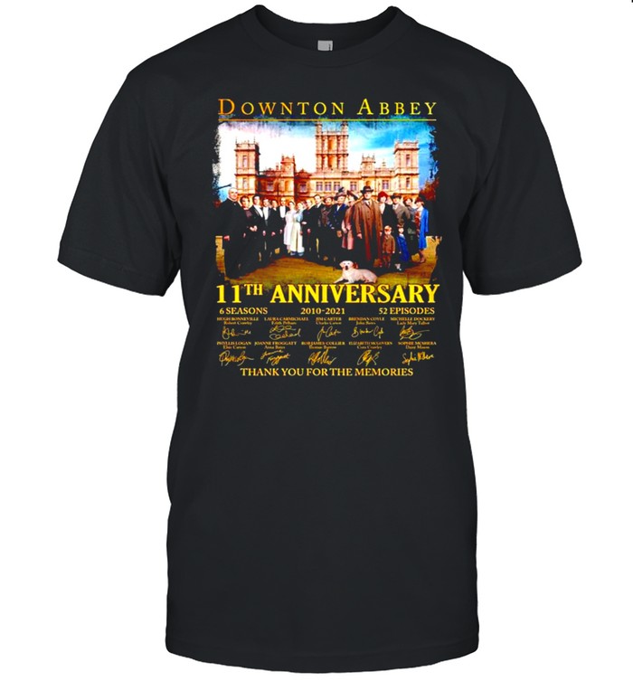 Downton Abbey 11th anniversary signatures t-shirt