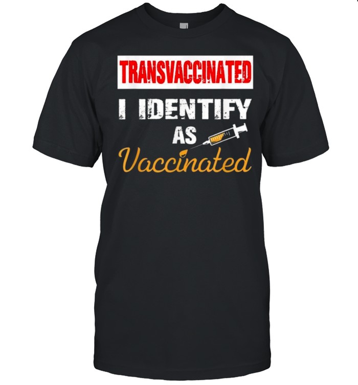 Transvaccinated I Identify As Vaccinated Vintage Tee  Classic Men's T-shirt