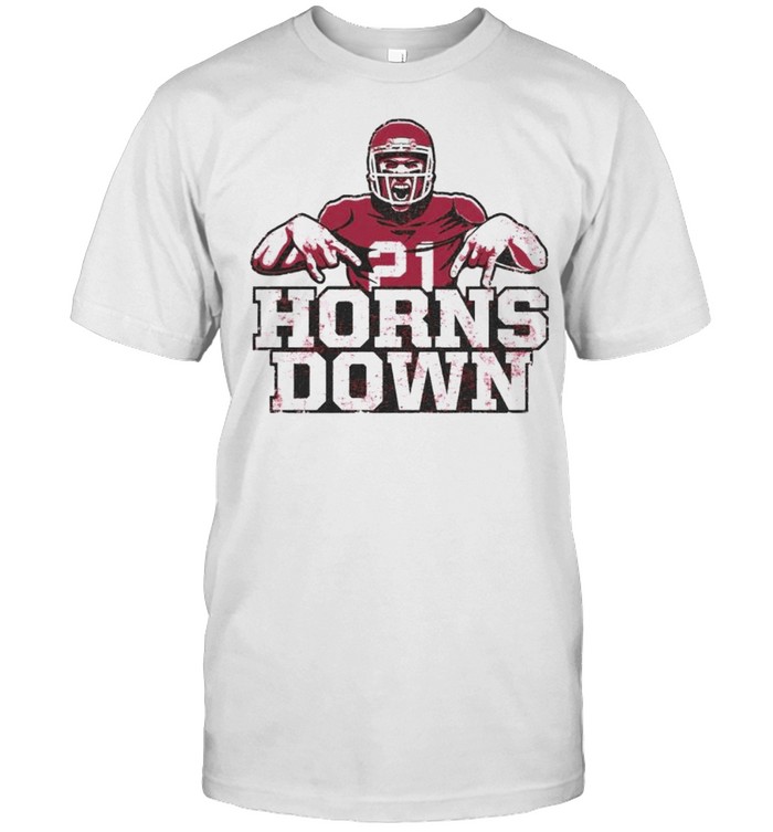 Arkansas Razorbacks Horns Down anti Texas shirt Classic Men's T-shirt