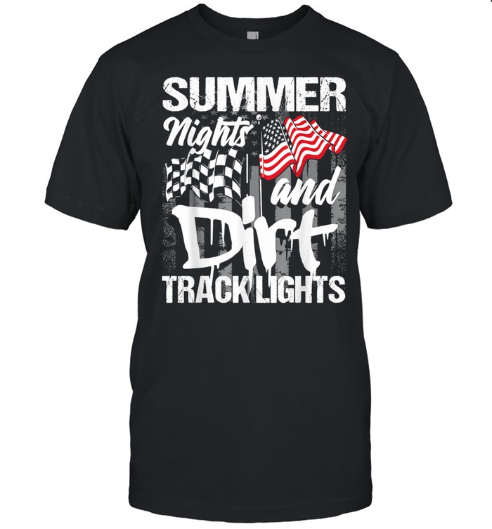 Summer Nights And Dirt Track Lights Sprint Car Racing shirt Classic Men's T-shirt