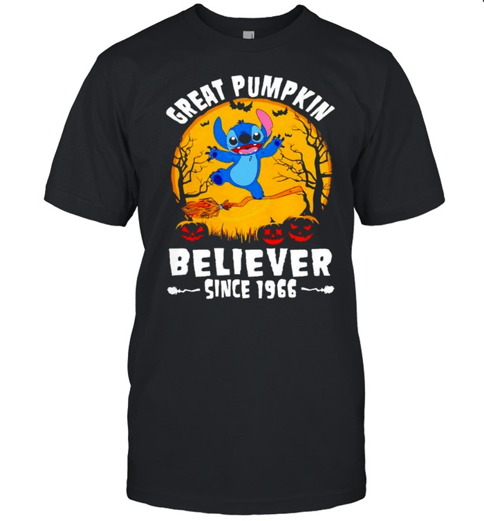 Stitch great pumpkin believer since 1966 Halloween shirt Classic Men's T-shirt